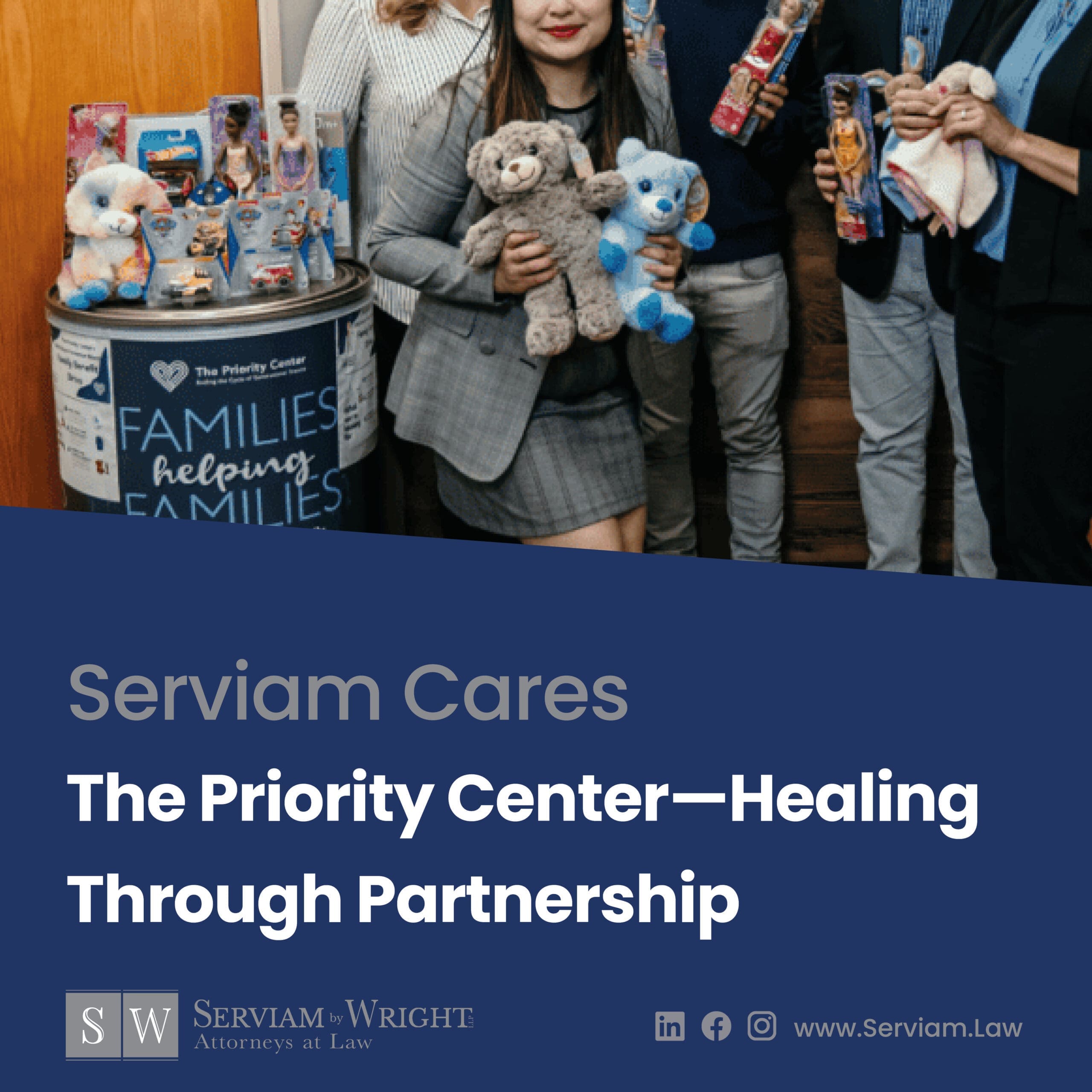 ServiamLaw News - Serviam Cares - The Priority Center - Supporting Vulnerable Families