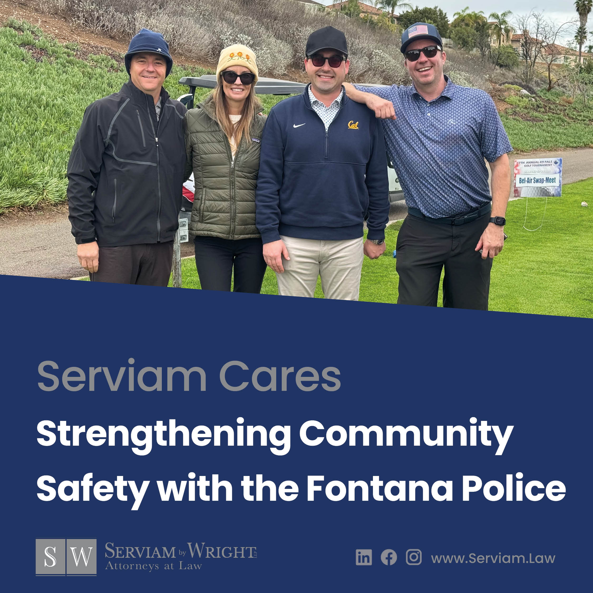 Serviam Supports the Fontana Police 17th Annual K9 Pals Golf Tournament